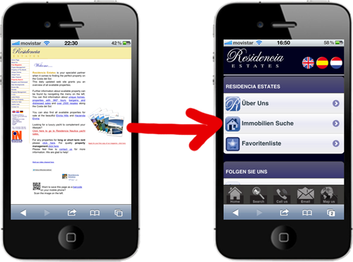 mobile websites marbella