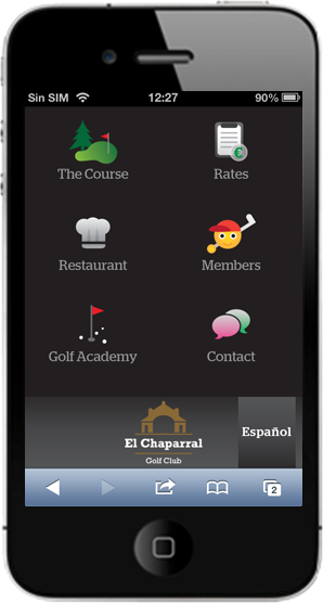 Golf Mobile Web App